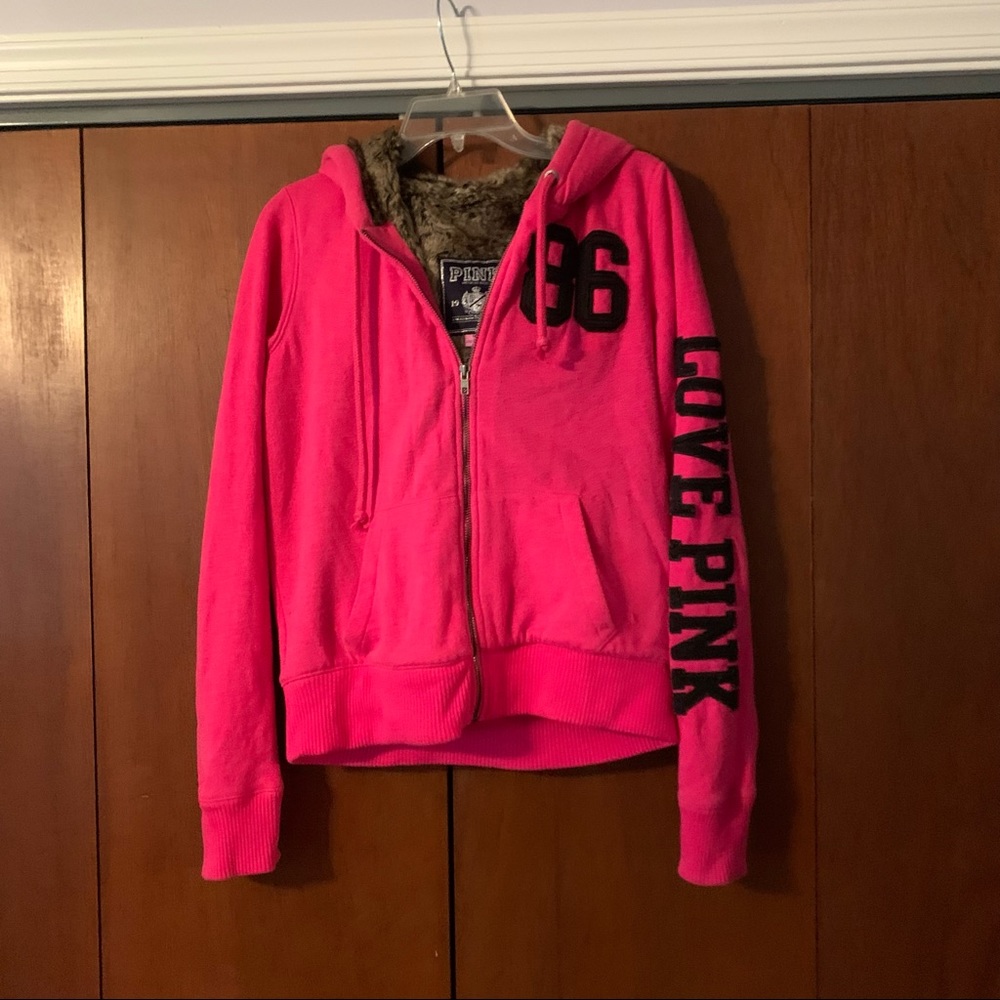 PINK Hoodie,M
